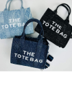 Jeansowa torebka damska na wzór the tote bag
