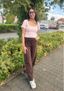 Bluzka crop top z koronką wybór kolorów