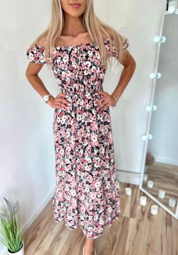 Sukienka maxi w kwiaty na lato