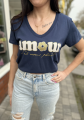 Bawełniany t-shirt z napisem AMOUR 4