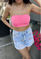 Damski top bez rękawów typu bandeau push up 11