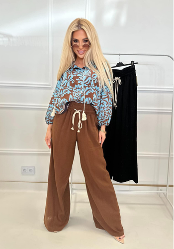 Koszula damska czekoladowa wzory 1