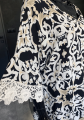 Bluzka tunika we wzory z koronką