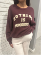 Damski sweter Nothing is inpossible kolory 5